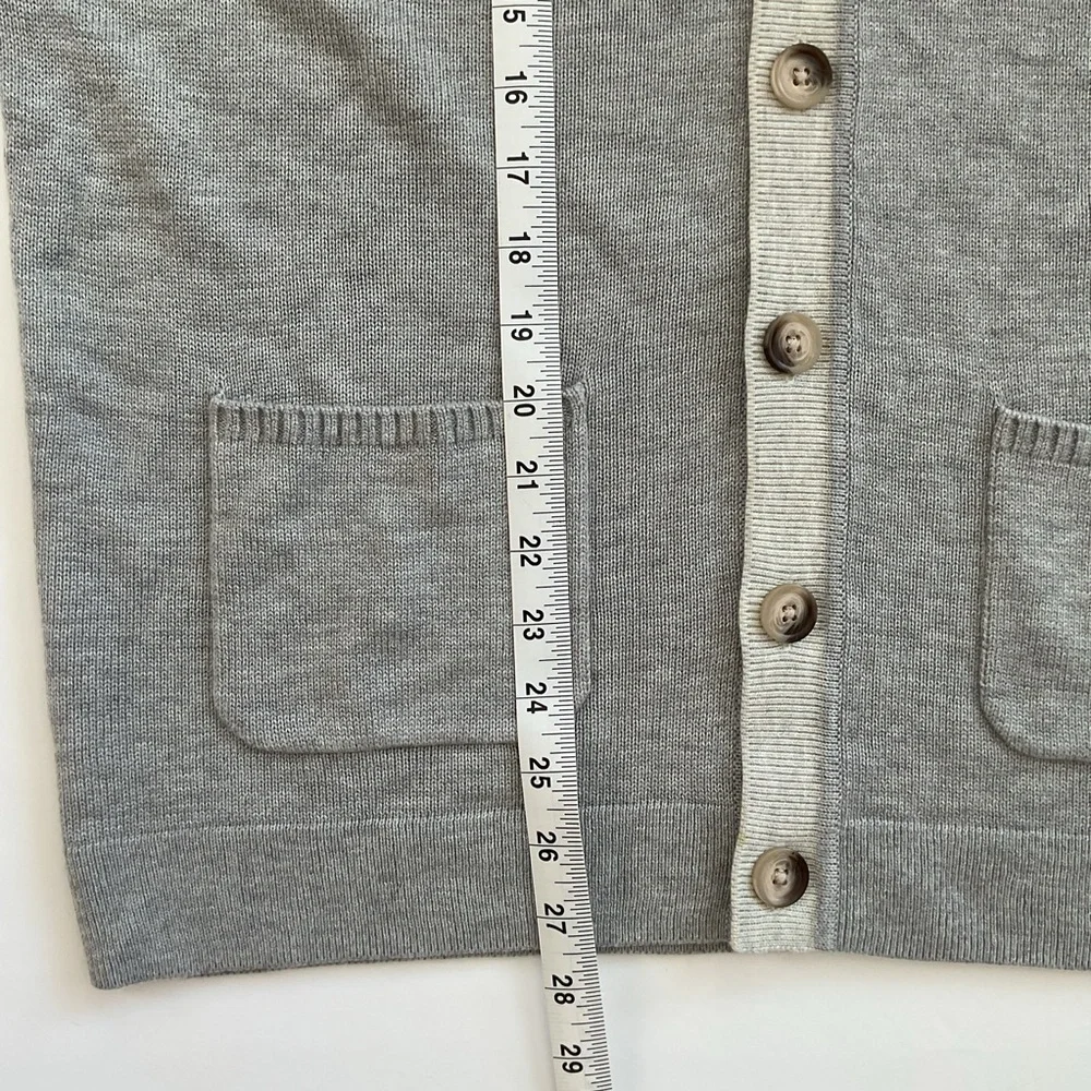 Original Penguin Cardigan Sweater Gray Size XL